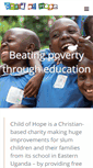 Mobile Screenshot of childofhopeuganda.org