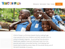 Tablet Screenshot of childofhopeuganda.org